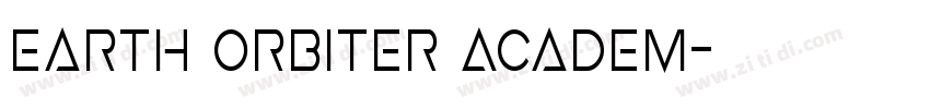 Earth Orbiter Academ字体转换